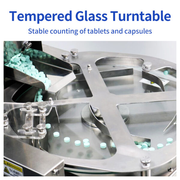 Tempered glass turntable