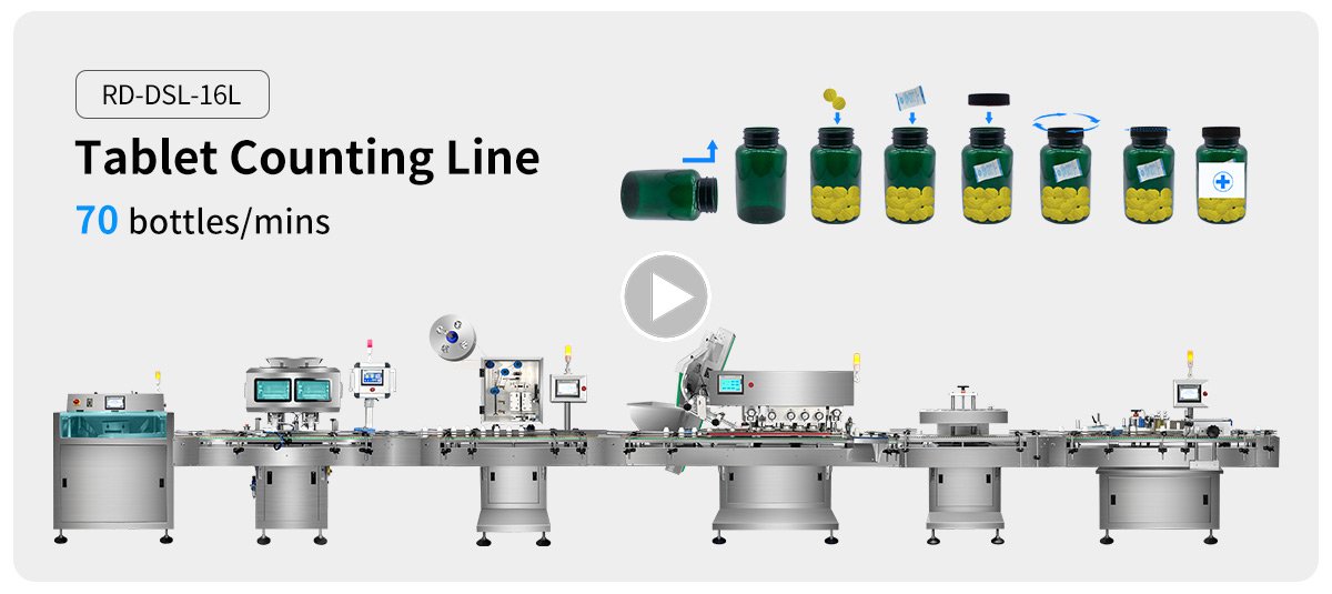 16 channel count bottling line