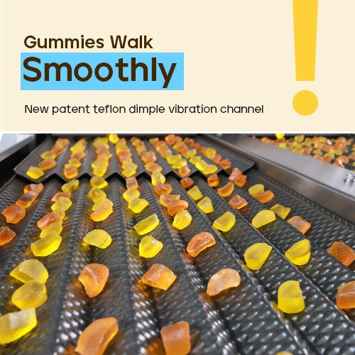 Teflon Dimple Vibration Channels