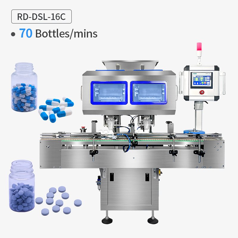 Capsule Tablet Counting Bottler Machine