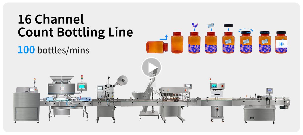 16 channel count bottling line