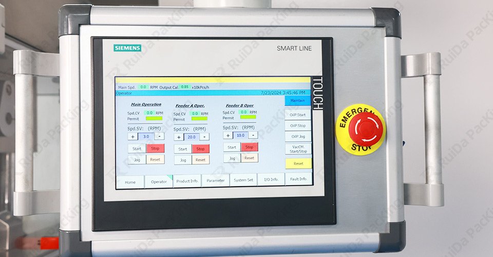 PLC control system of tablet press