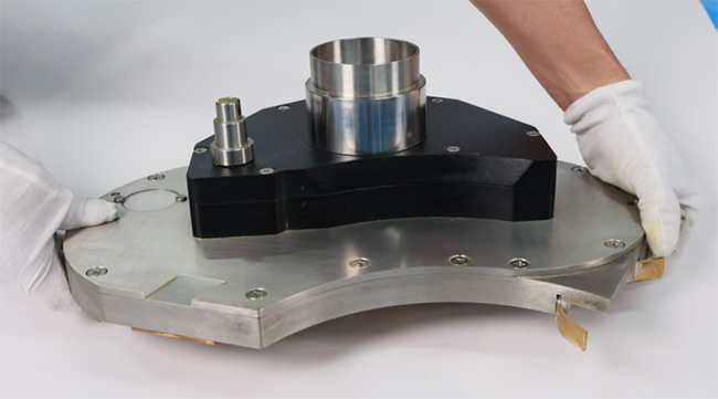 powder feeder of a pill press