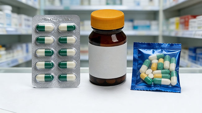 Three main types of pharmaceutical packaging