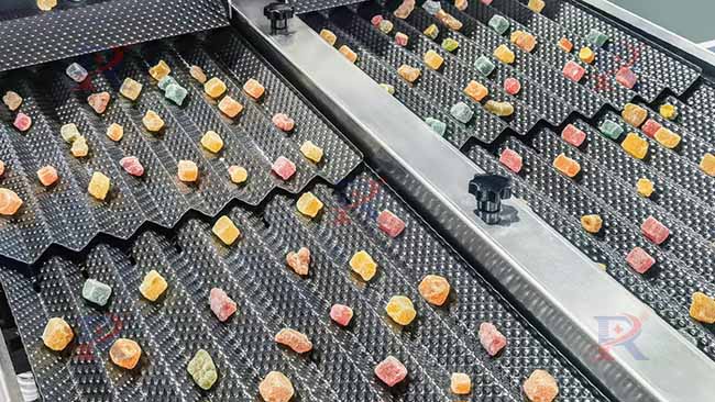 gummy bottling machine vibration channel