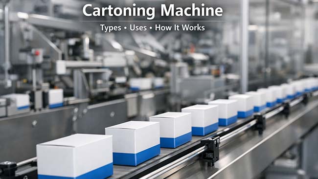 cartoning machine running