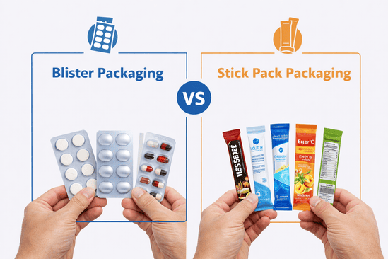 blister plates VS stick packs