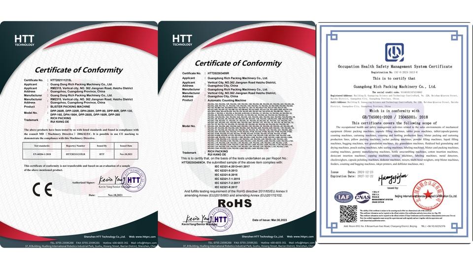 Ruidapacking Meets cGMP Standards - Global Certification Received