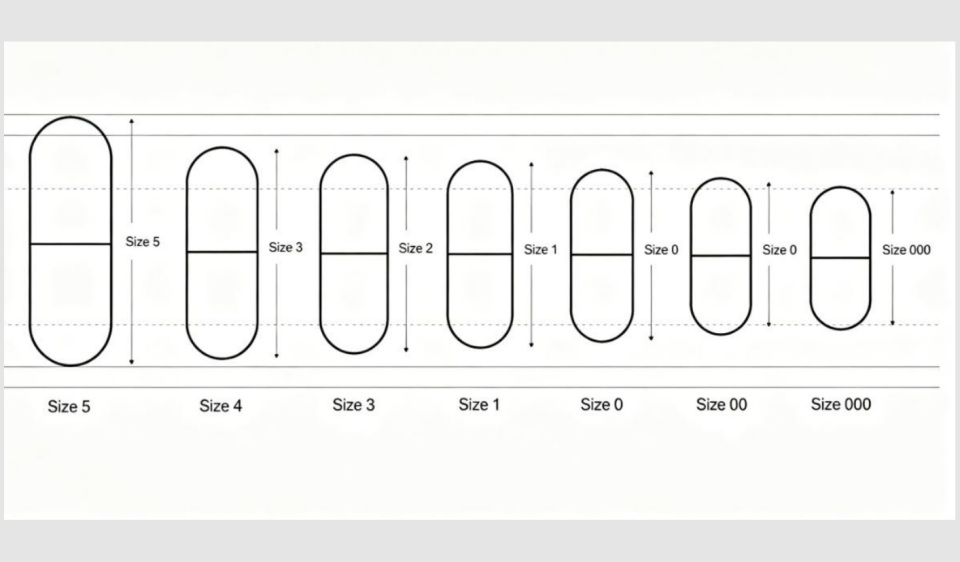 Standard Capsule Sizes for Capsule Filling Machine