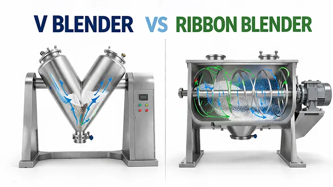 V Blender vs Ribbon Blender