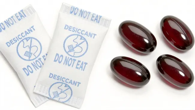 desiccant and capsules