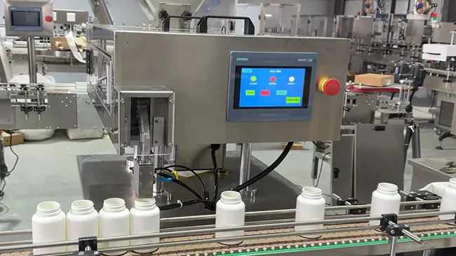 tablet capsule bottle line desiccant inserter