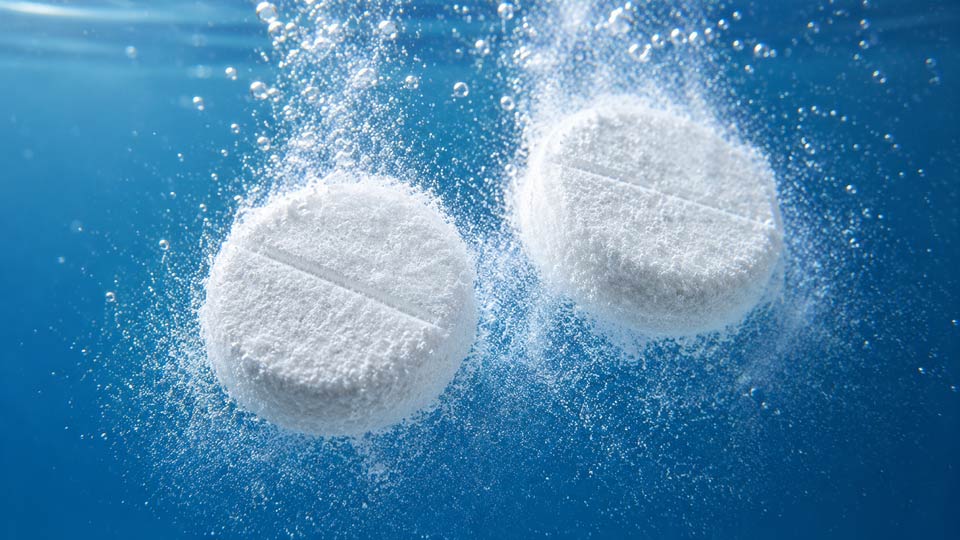 Effervescent Tablets Shedding Fine Dust Effervescent Tablets Shedding Fine Dust