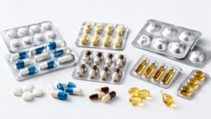 Different products like capsules and tablets
