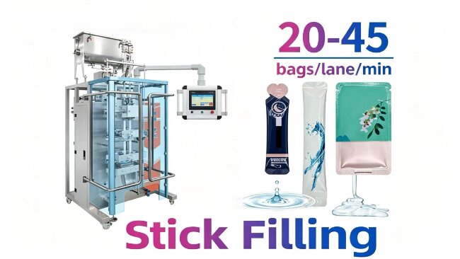 Ruida also provide stick packaging machine for liquids like shampoo, perfume, mouthwash etc.