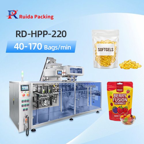 Mesin Pengemas Kantong Doypack Penghitung Gummy