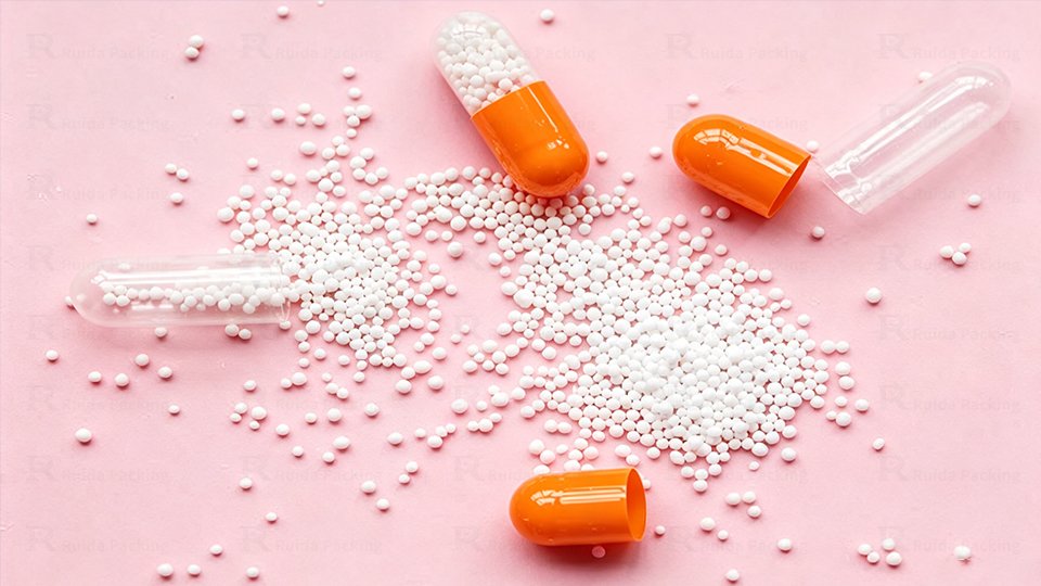 capsules filled with granules or pellets