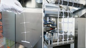 confronto dei rifiuti di materiale di confezionamento in blister