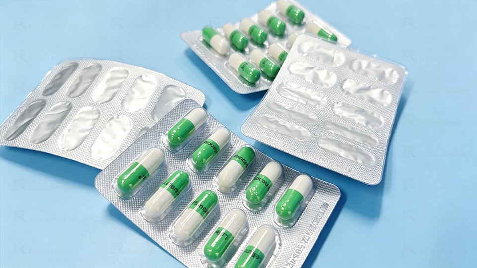 curling blister packs from short side