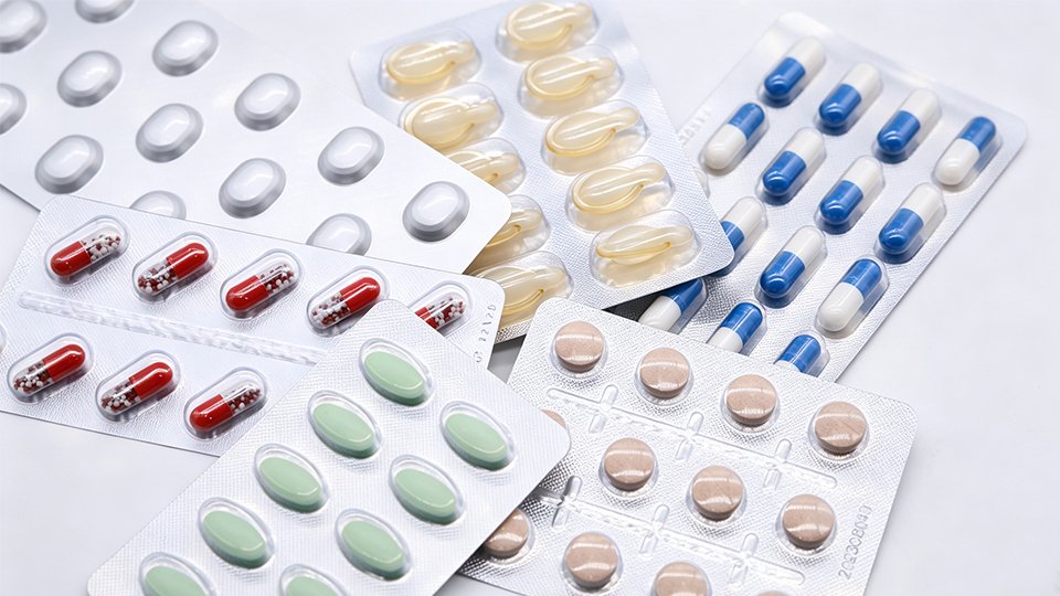 different types of blister packs meds