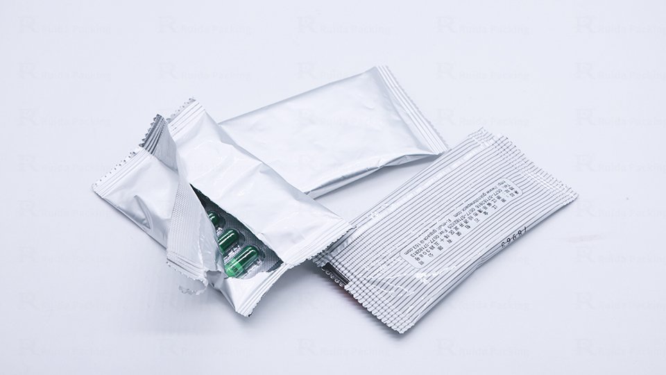 pillow pouch packed with blister packs