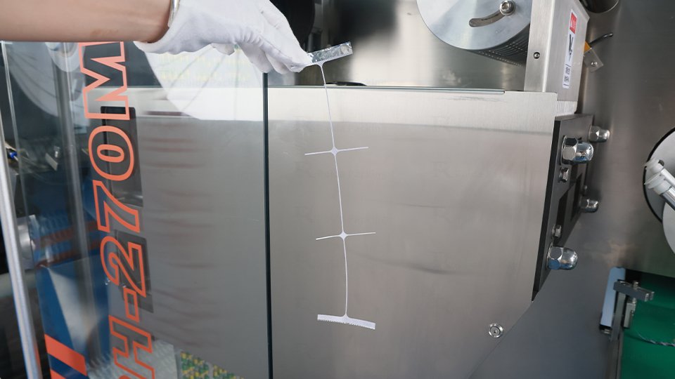 the material waste of the roller blister machine
