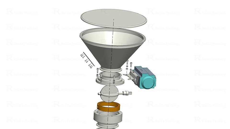 Pneumatic feeding structure