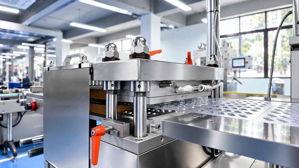 pharmaceutical blister packaging machine forming station