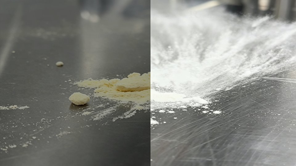 powder flowability comparison