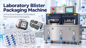 Laboratory blister packaging machine for small-batch pharmaceutical packaging of tablets and capsules