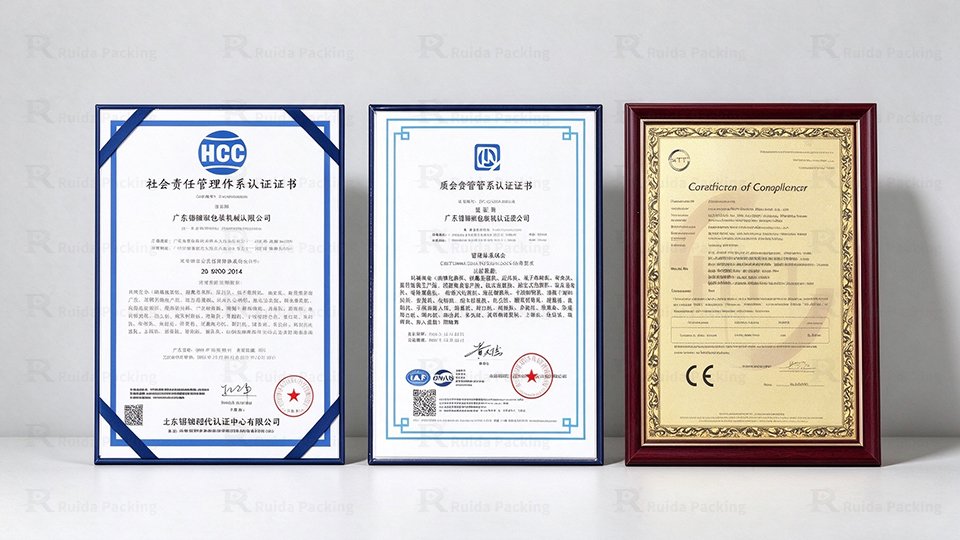 SGS, SA8000, and CE Certificate
