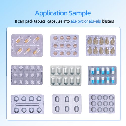 pill tablet capsule blister packing machine